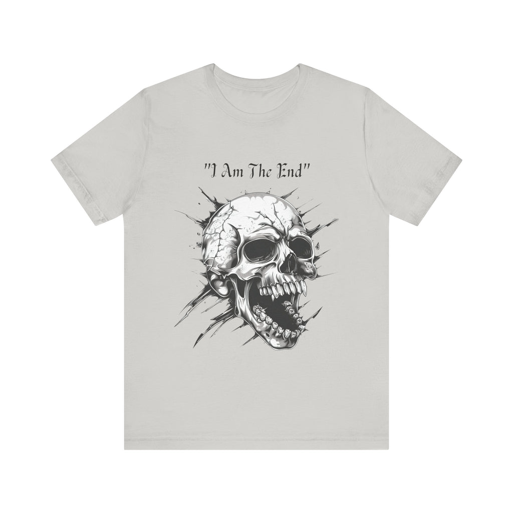 Skull Graphic Tee "I Am The End" - Gothic Rock T-Shirt