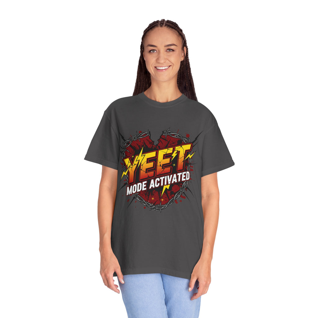 Yeet Mode Activated T-shirt — Funny Graphic Tee for Teens & Gamers