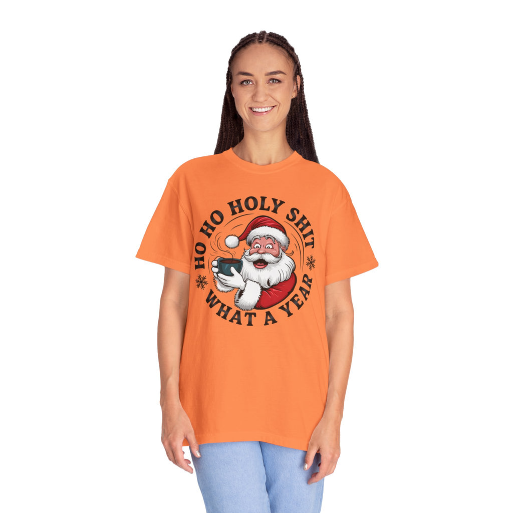Ho Ho Holy Shit What A Year Christmas T‑Shirt