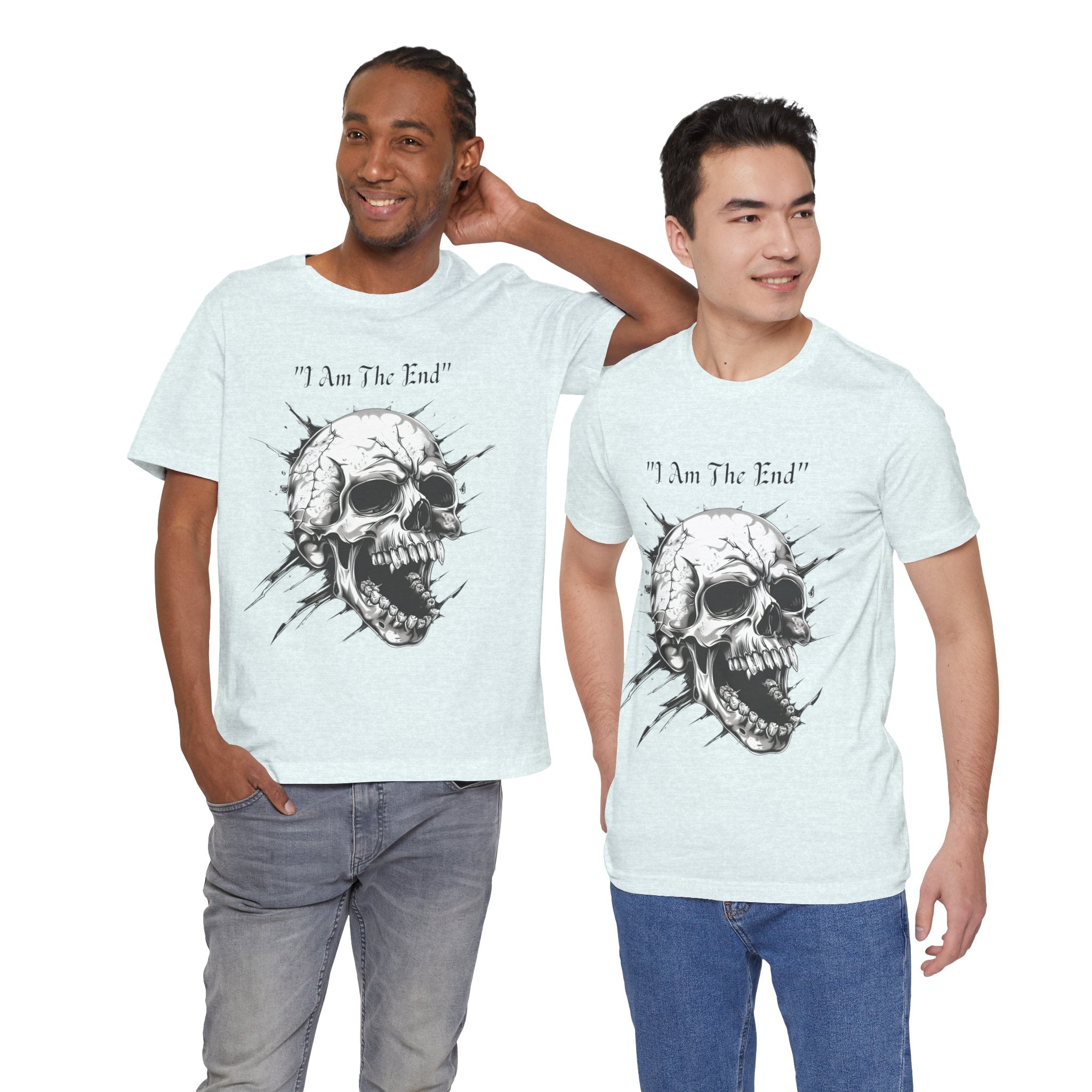 Skull Graphic Tee "I Am The End" - Gothic Rock T-Shirt