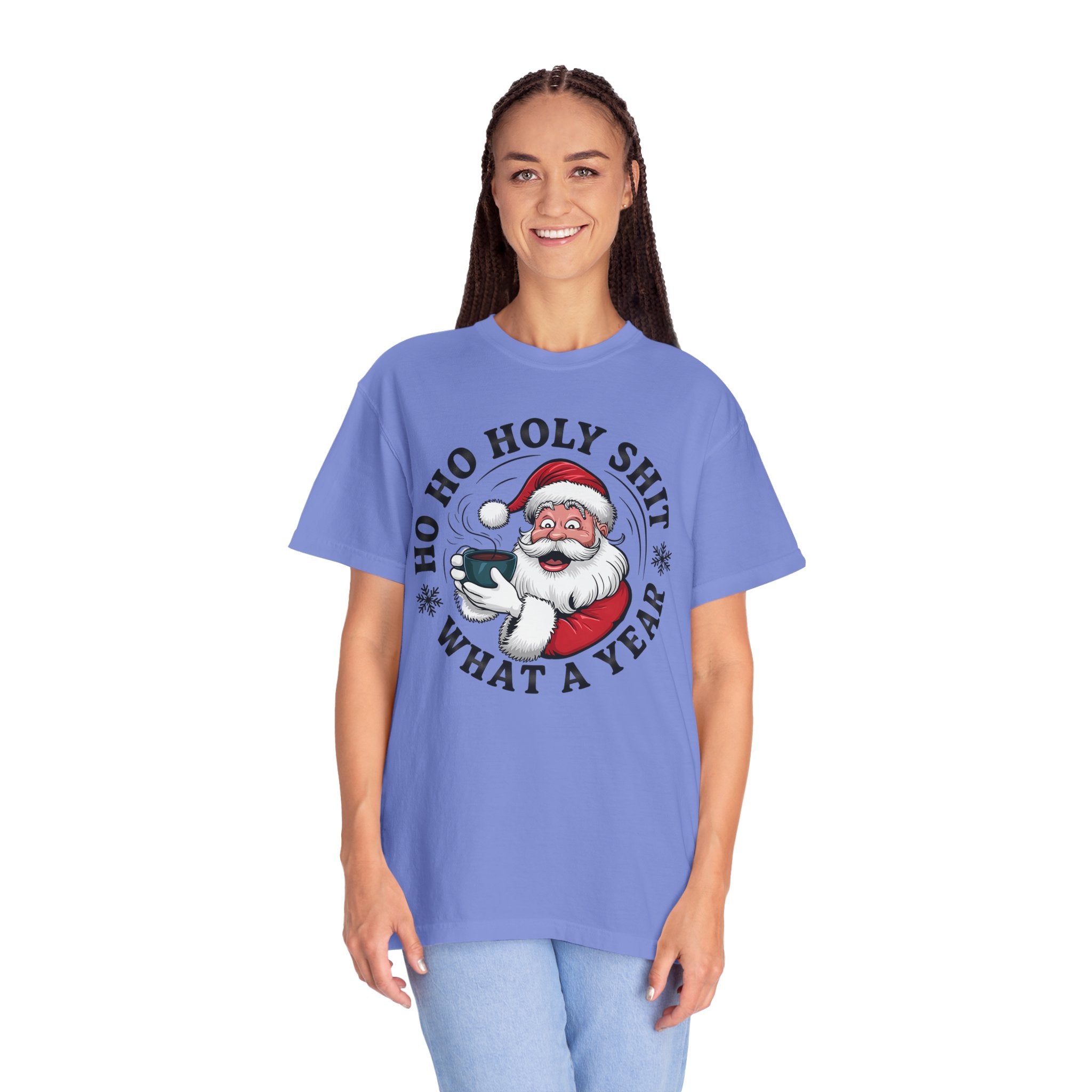 Ho Ho Holy Shit What A Year Christmas T‑Shirt