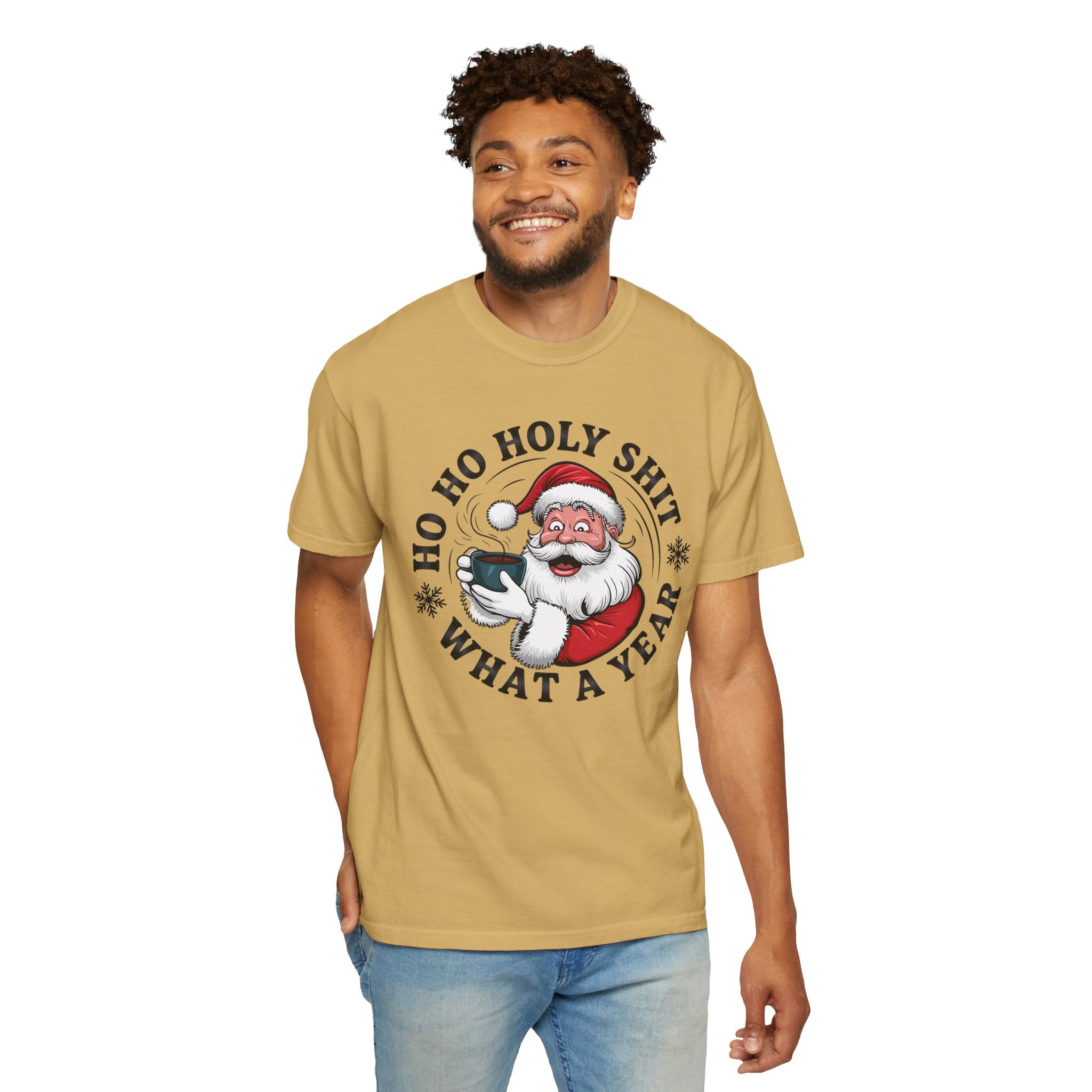 Ho Ho Holy Shit What A Year Christmas T‑Shirt