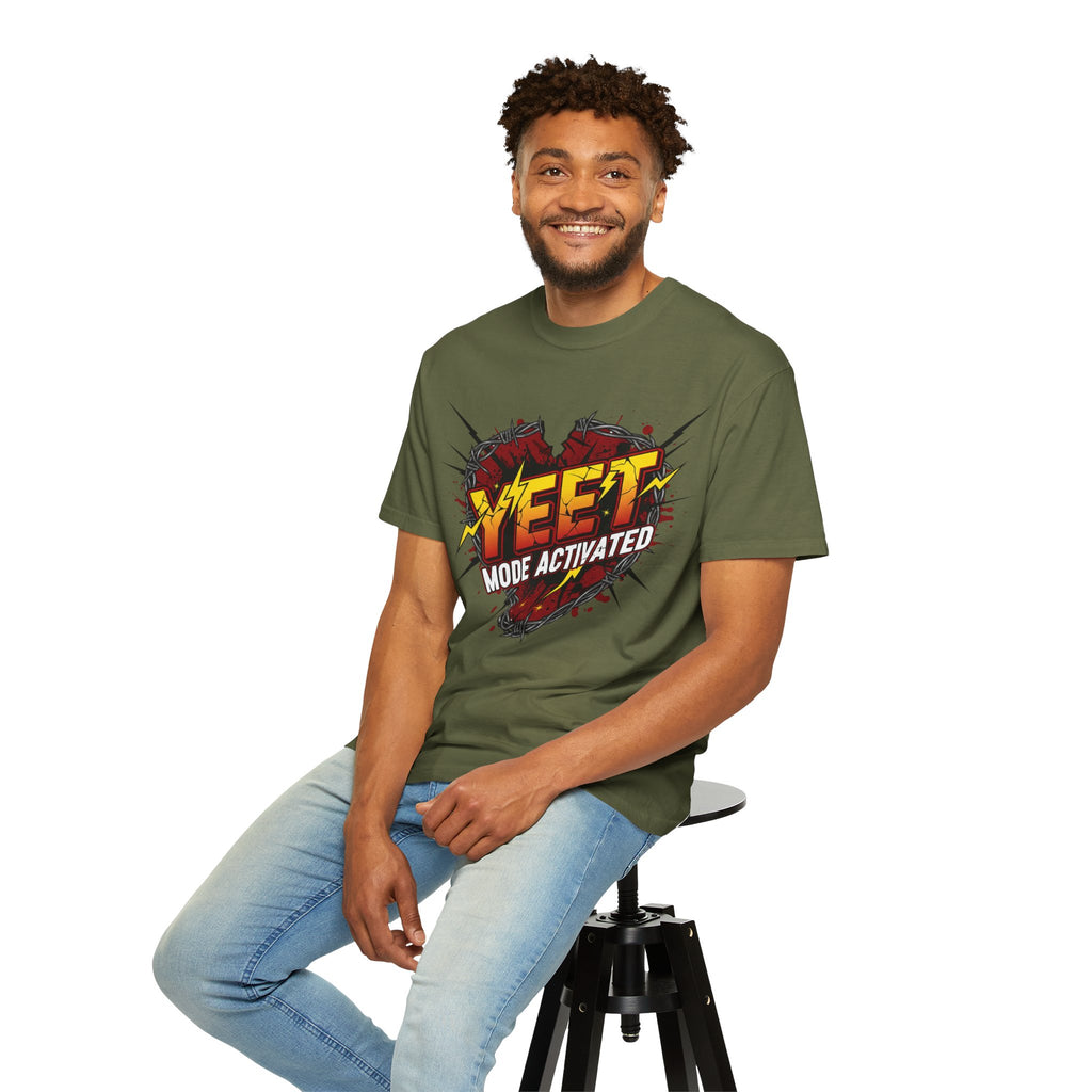 Yeet Mode Activated T-shirt — Funny Graphic Tee for Teens & Gamers