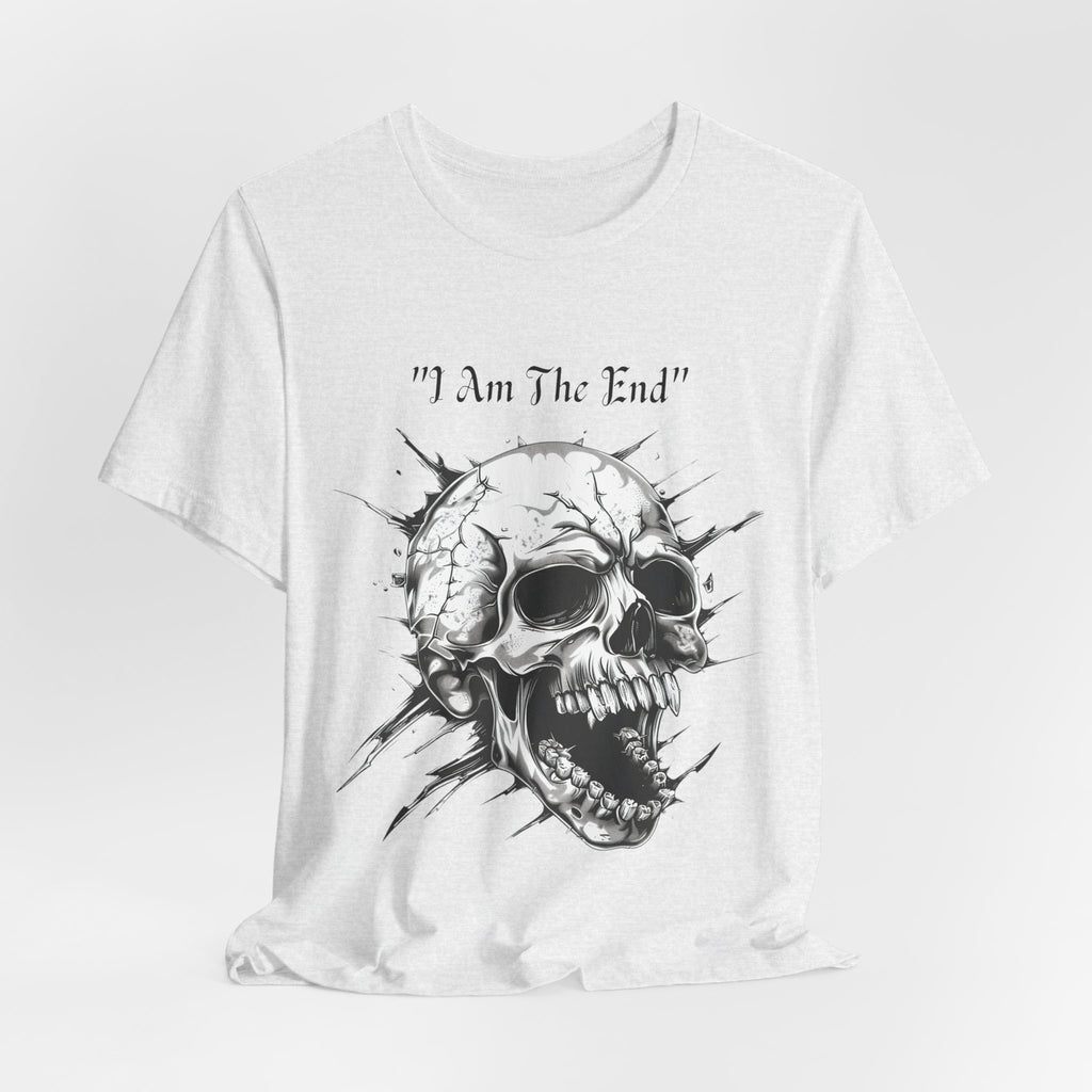Skull Graphic Tee "I Am The End" - Gothic Rock T-Shirt