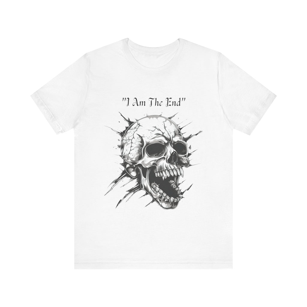 Skull Graphic Tee "I Am The End" - Gothic Rock T-Shirt