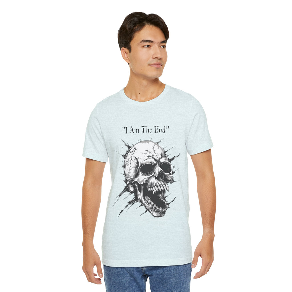 Skull Graphic Tee "I Am The End" - Gothic Rock T-Shirt
