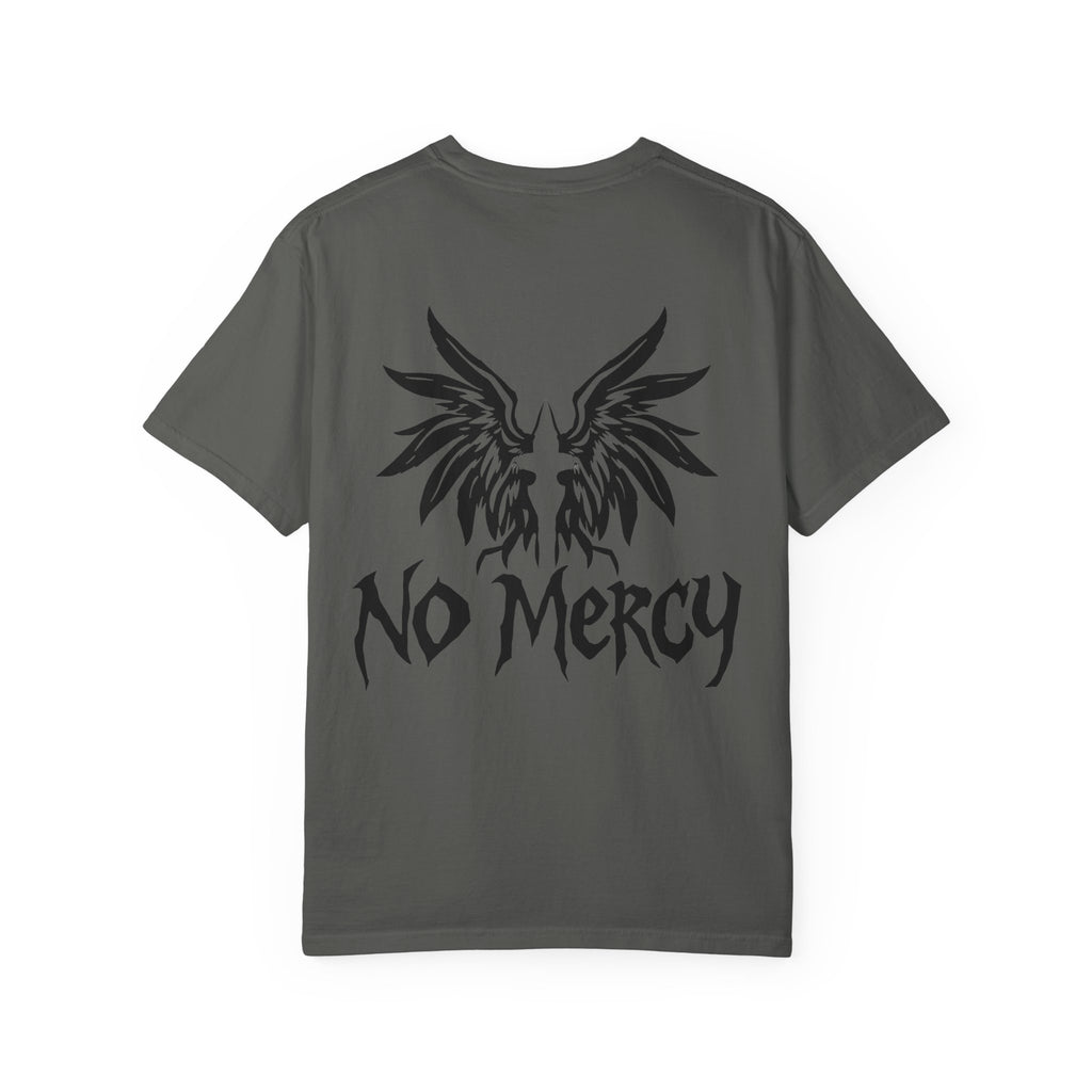 No Mercy Wings T-Shirt — Gothic Angel Graphic Tee