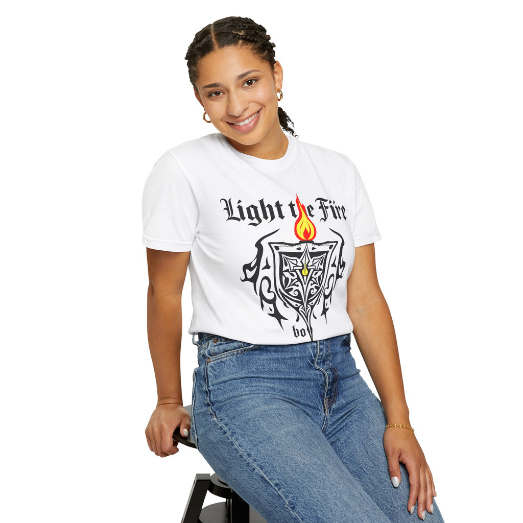 Light the Fire Tribal Shield T-Shirt