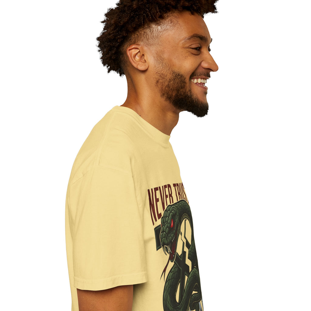 Never Trust a Snake Graphic T-Shirt — Vintage Snake Illustration Tee