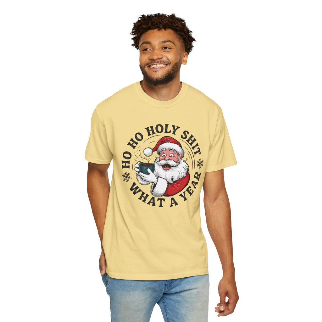 Ho Ho Holy Shit What A Year Christmas T‑Shirt