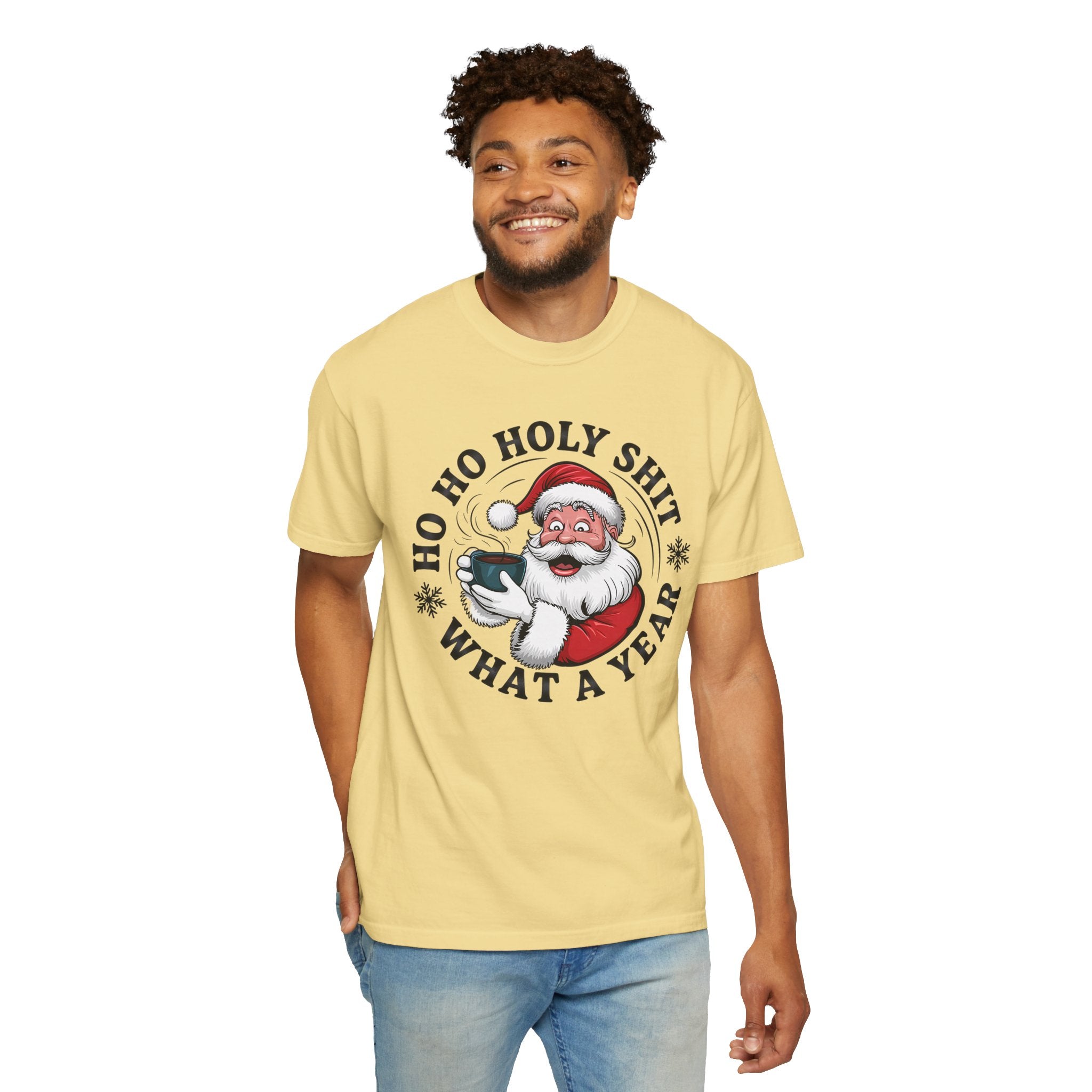 Ho Ho Holy Shit What A Year Christmas T‑Shirt