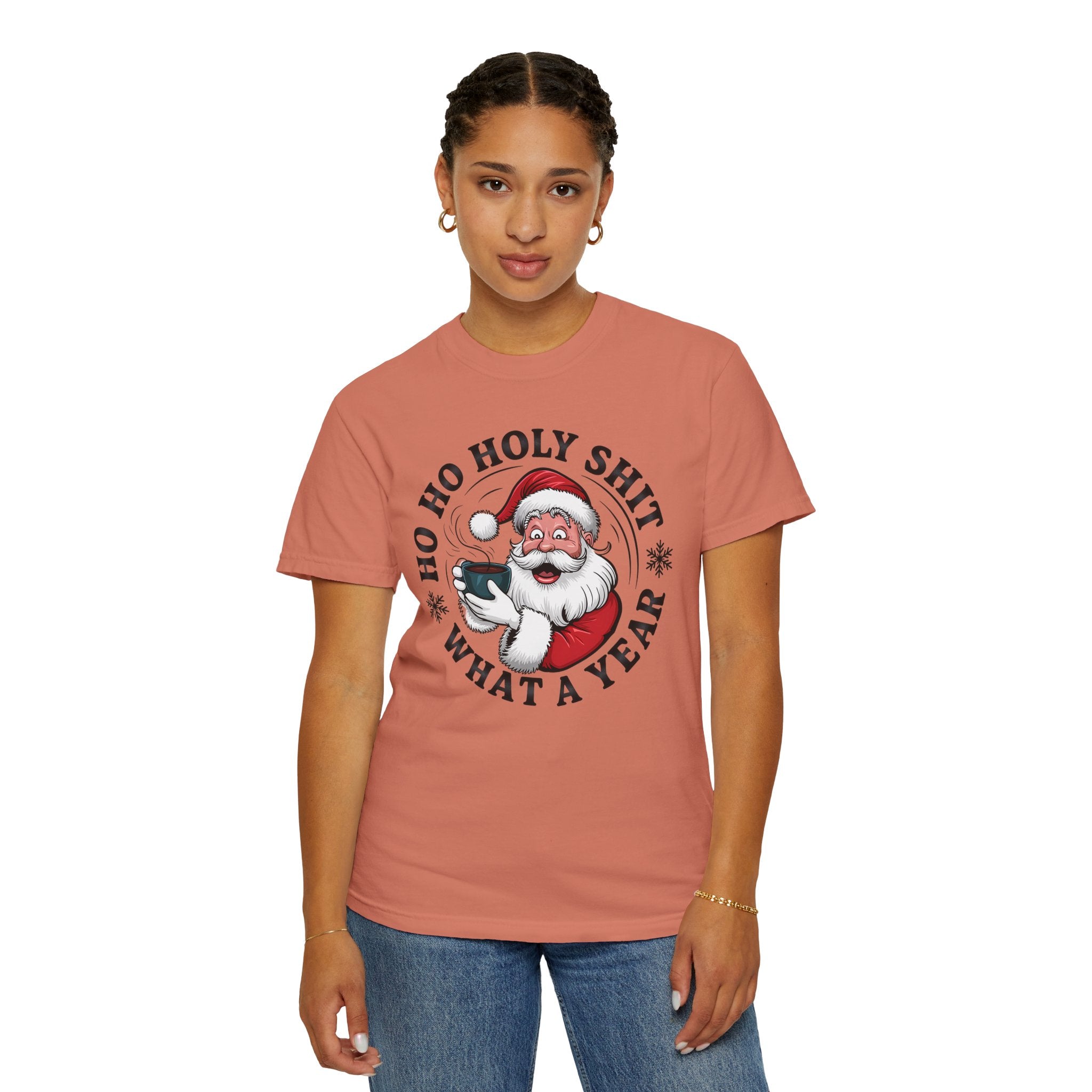 Ho Ho Holy Shit What A Year Christmas T‑Shirt