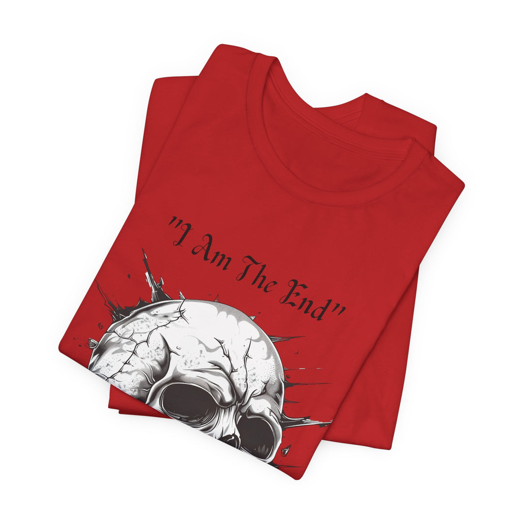 Skull Graphic Tee "I Am The End" - Gothic Rock T-Shirt