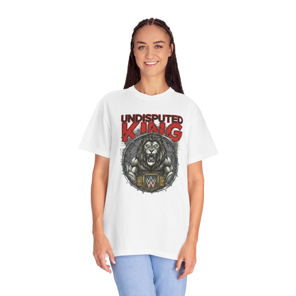 Undisputed King Lion T‑Shirt — Wrestling Champion Graphic Tee