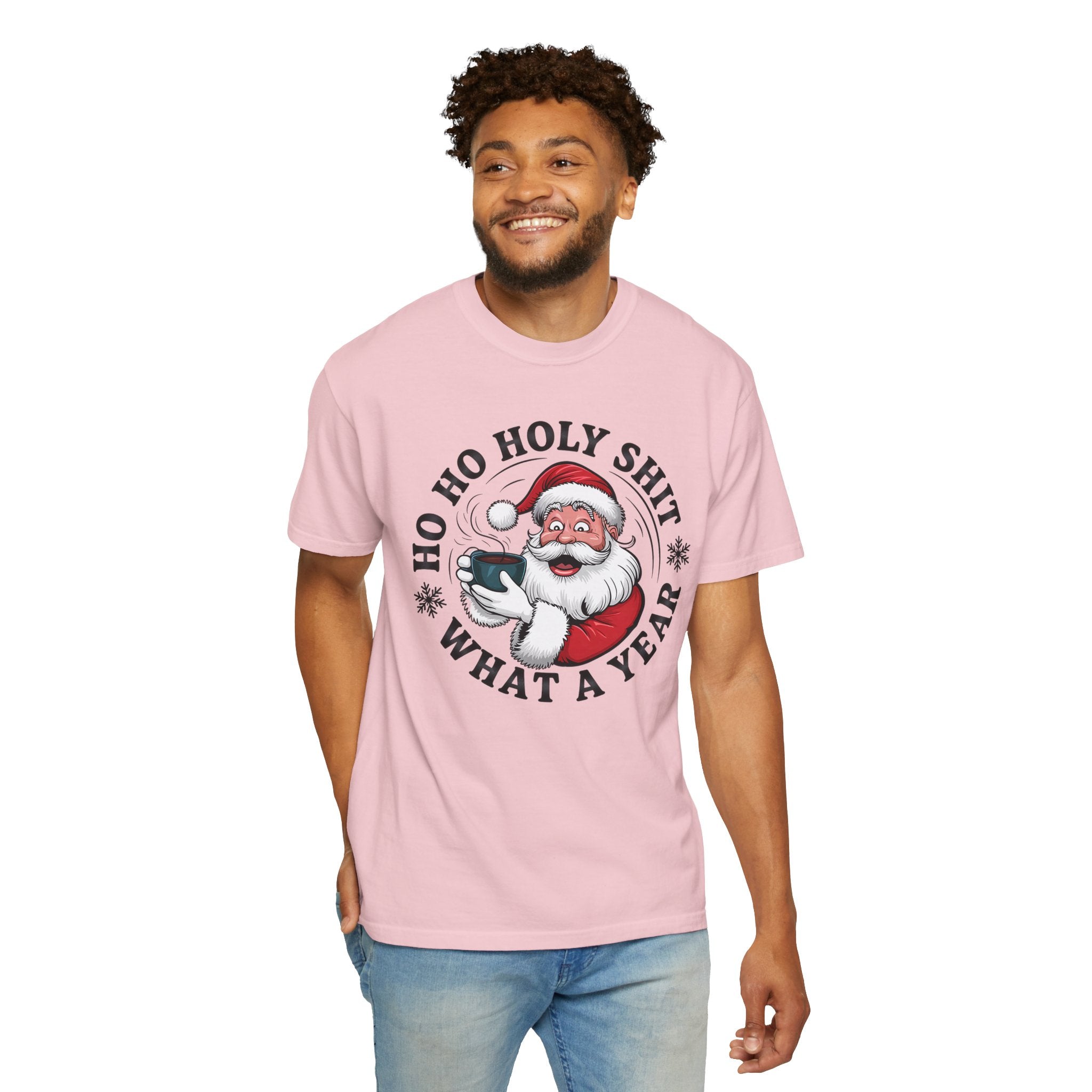 Ho Ho Holy Shit What A Year Christmas T‑Shirt