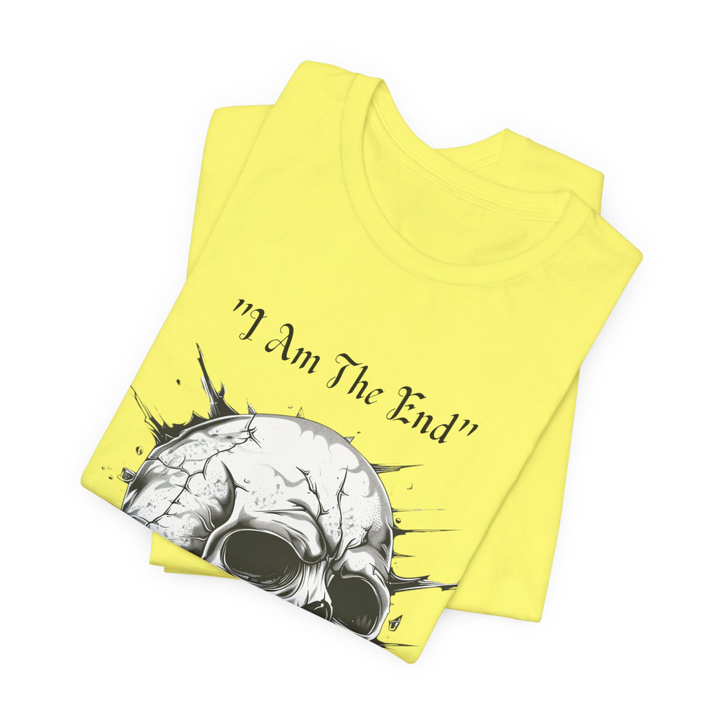 Skull Graphic Tee "I Am The End" - Gothic Rock T-Shirt