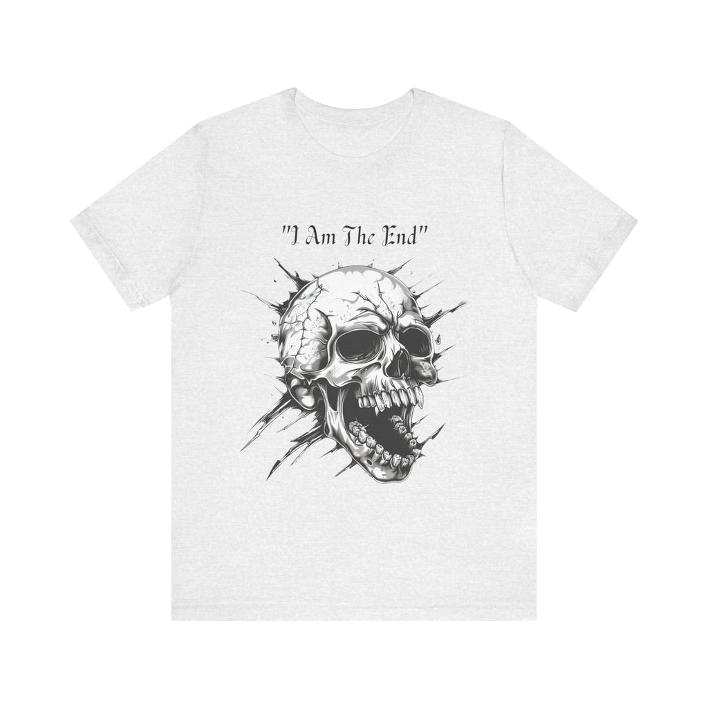 Skull Graphic Tee "I Am The End" - Gothic Rock T-Shirt