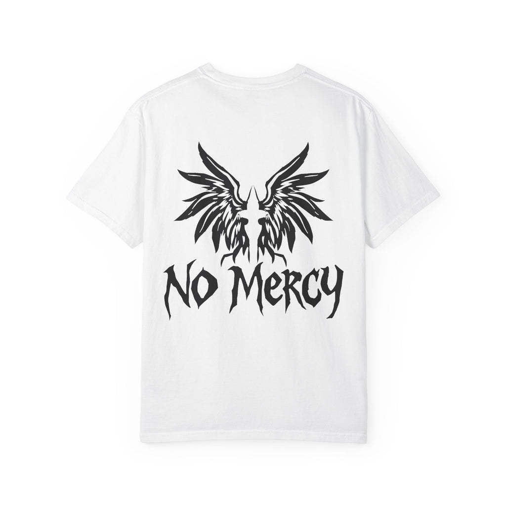 No Mercy Wings T-Shirt — Gothic Angel Graphic Tee
