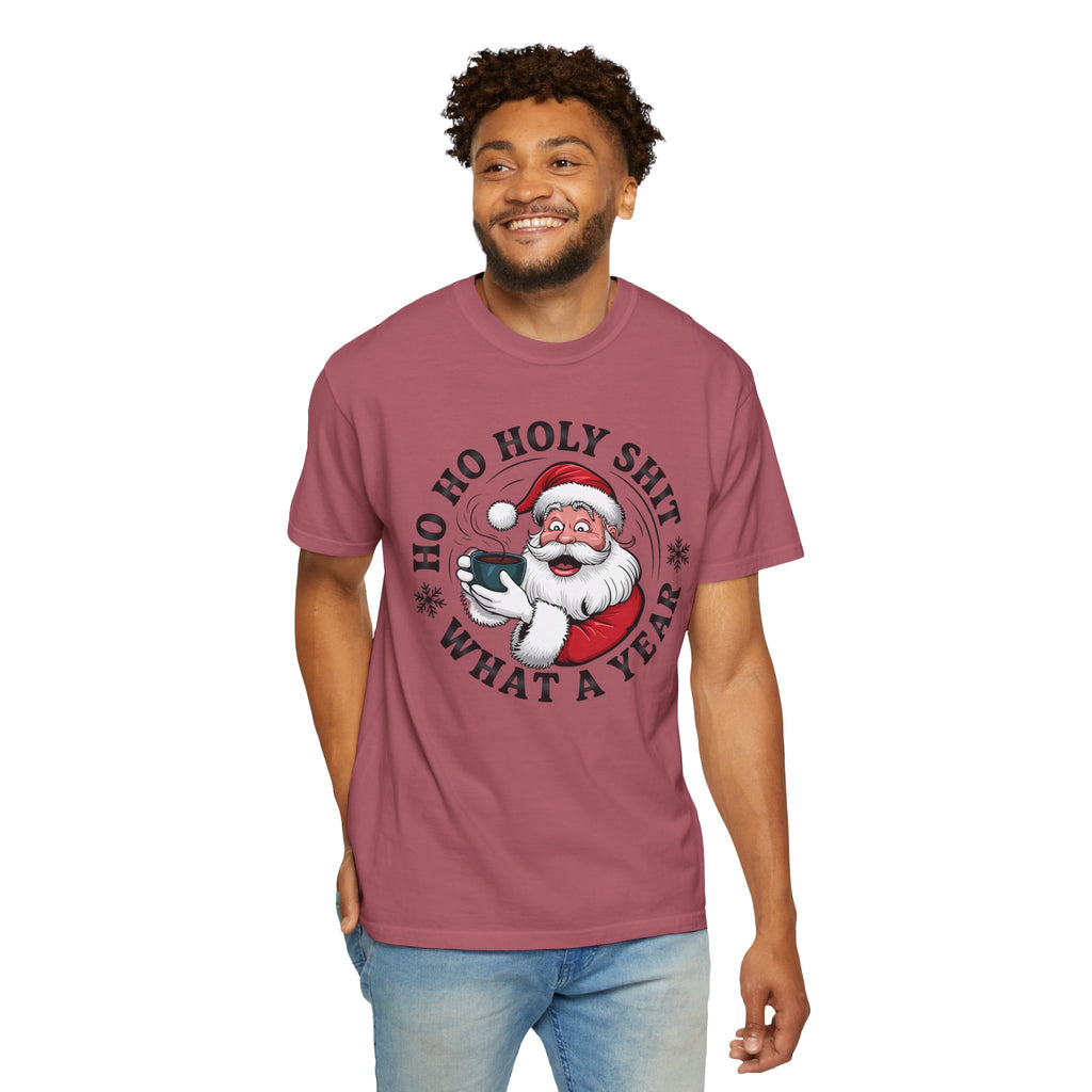 Ho Ho Holy Shit What A Year Christmas T‑Shirt
