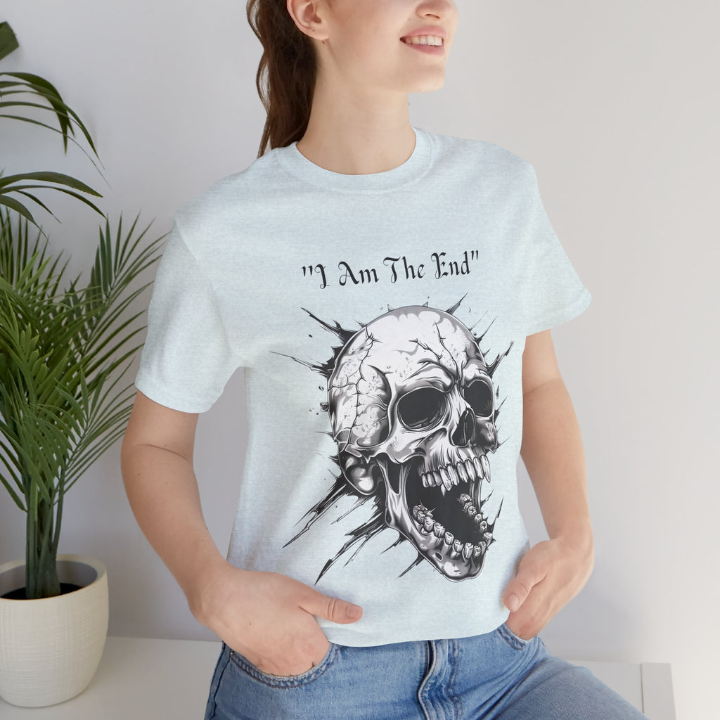 Skull Graphic Tee "I Am The End" - Gothic Rock T-Shirt