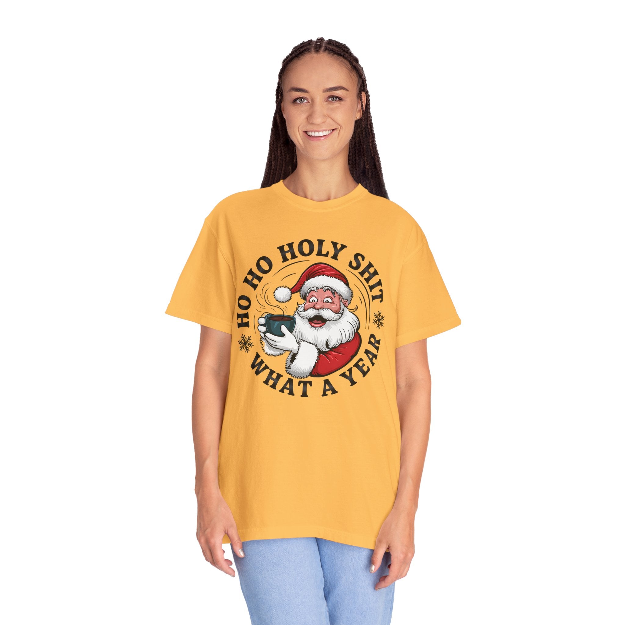 Ho Ho Holy Shit What A Year Christmas T‑Shirt
