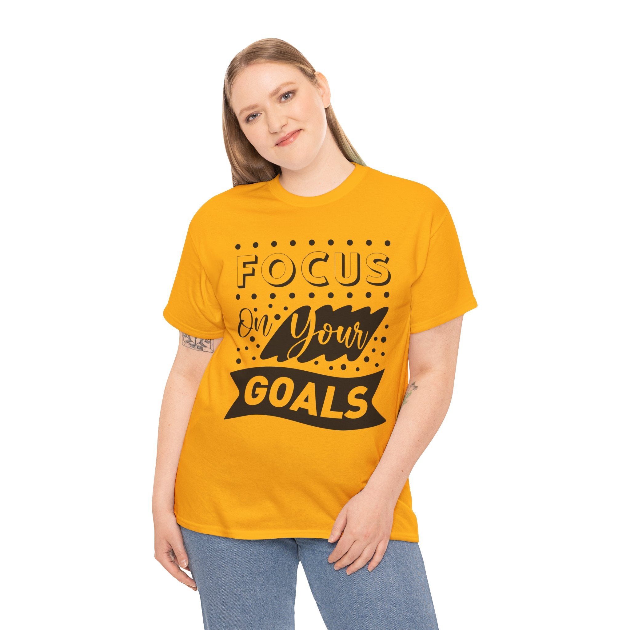 Focus On Your Goals T-Shirt — Motivational Graphic Tee