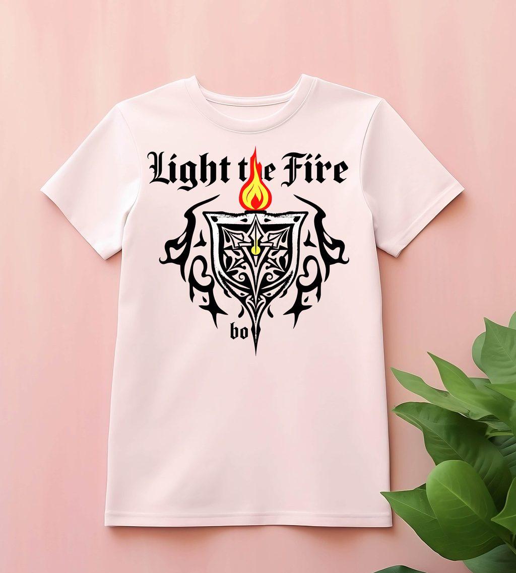 Light the Fire Tribal Shield T-Shirt