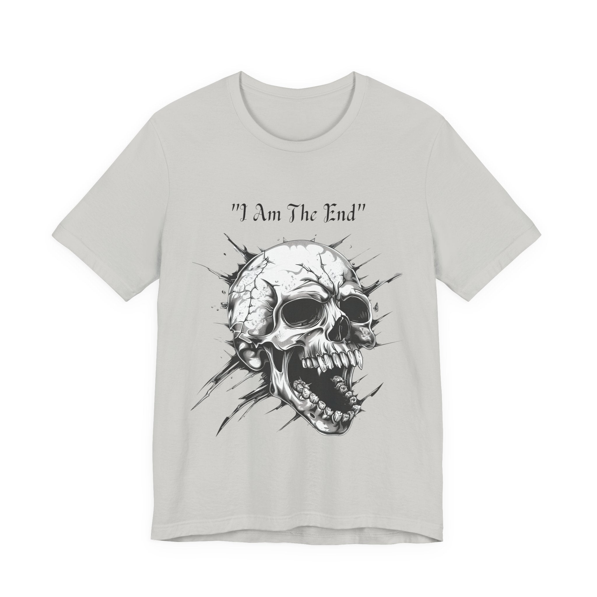 Skull Graphic Tee "I Am The End" - Gothic Rock T-Shirt