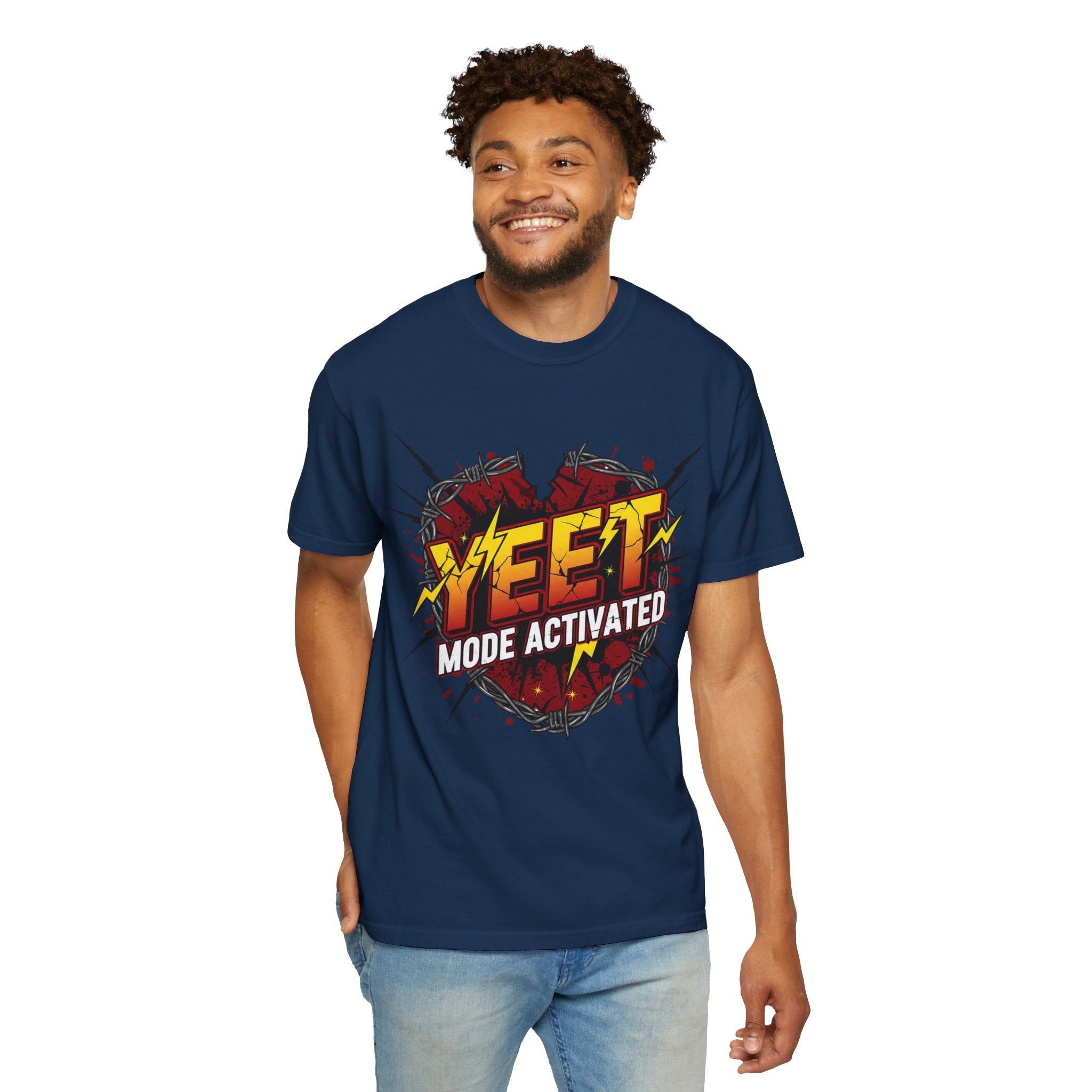 Yeet Mode Activated T-shirt — Funny Graphic Tee for Teens & Gamers