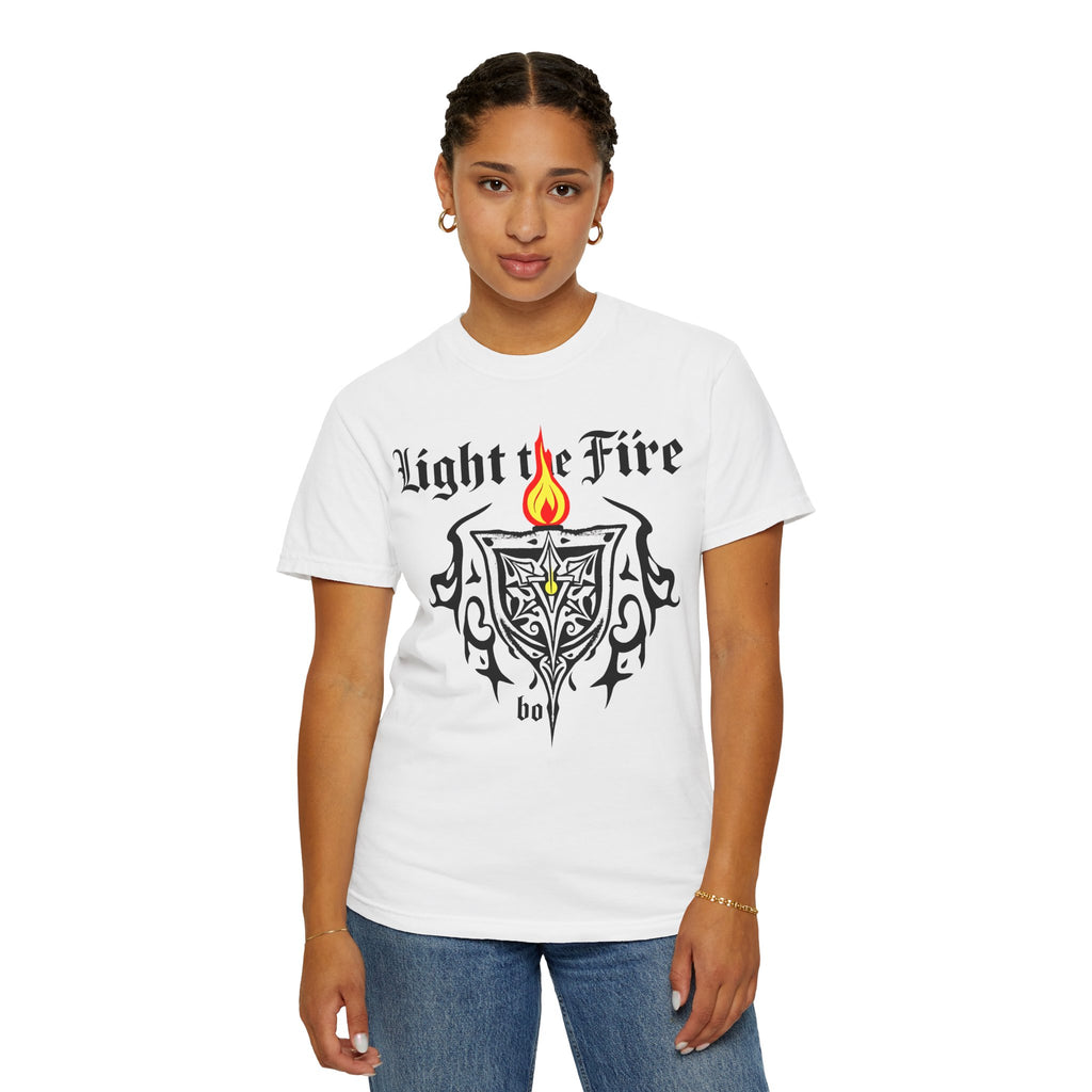 Light the Fire Tribal Shield T-Shirt