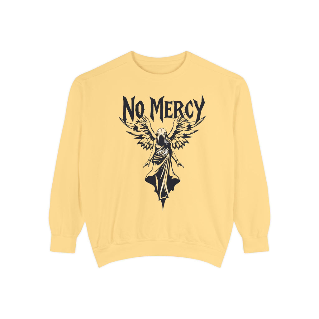 No Mercy Angel Sweatshirt — Gothic Graphic Crewneck