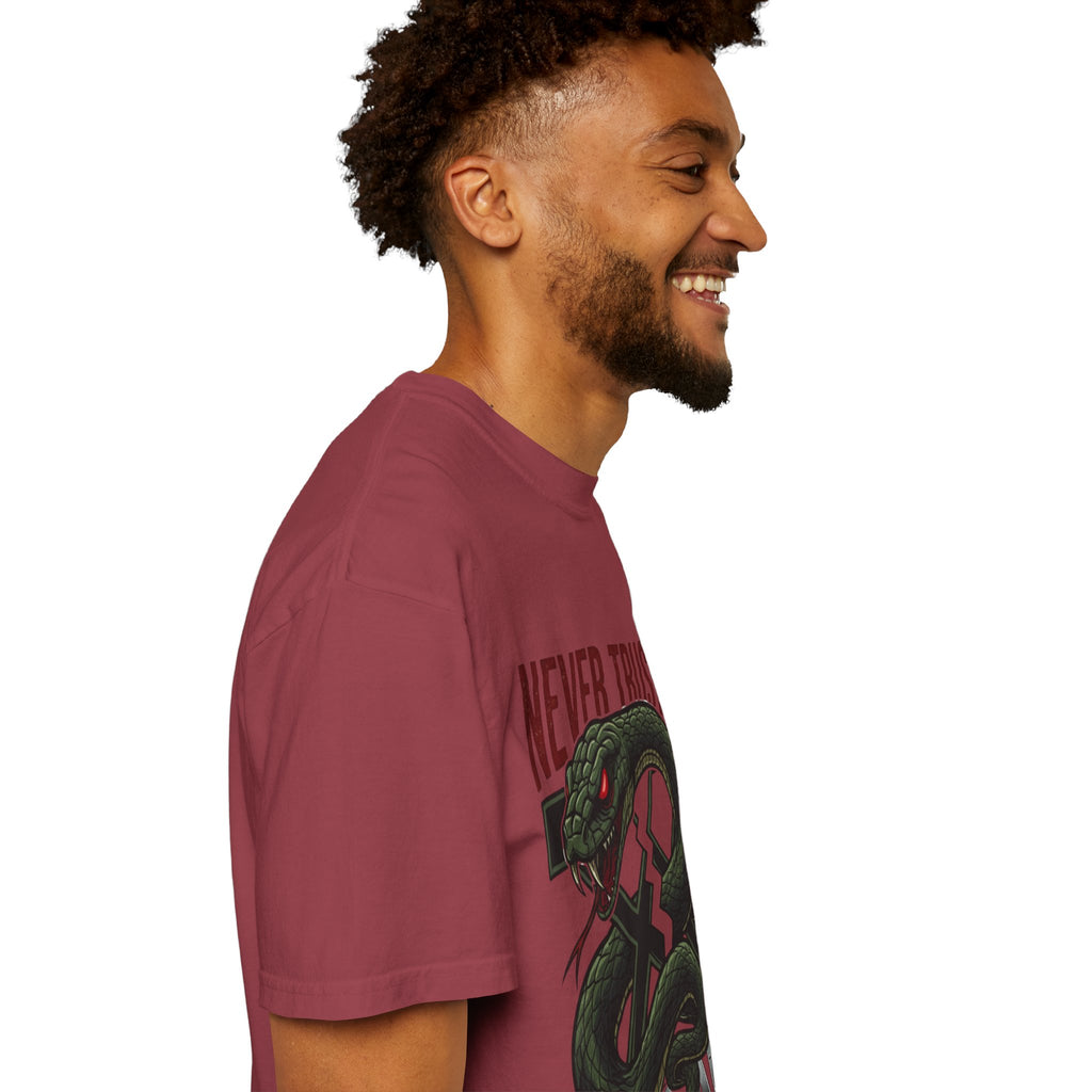 Never Trust a Snake Graphic T-Shirt — Vintage Snake Illustration Tee