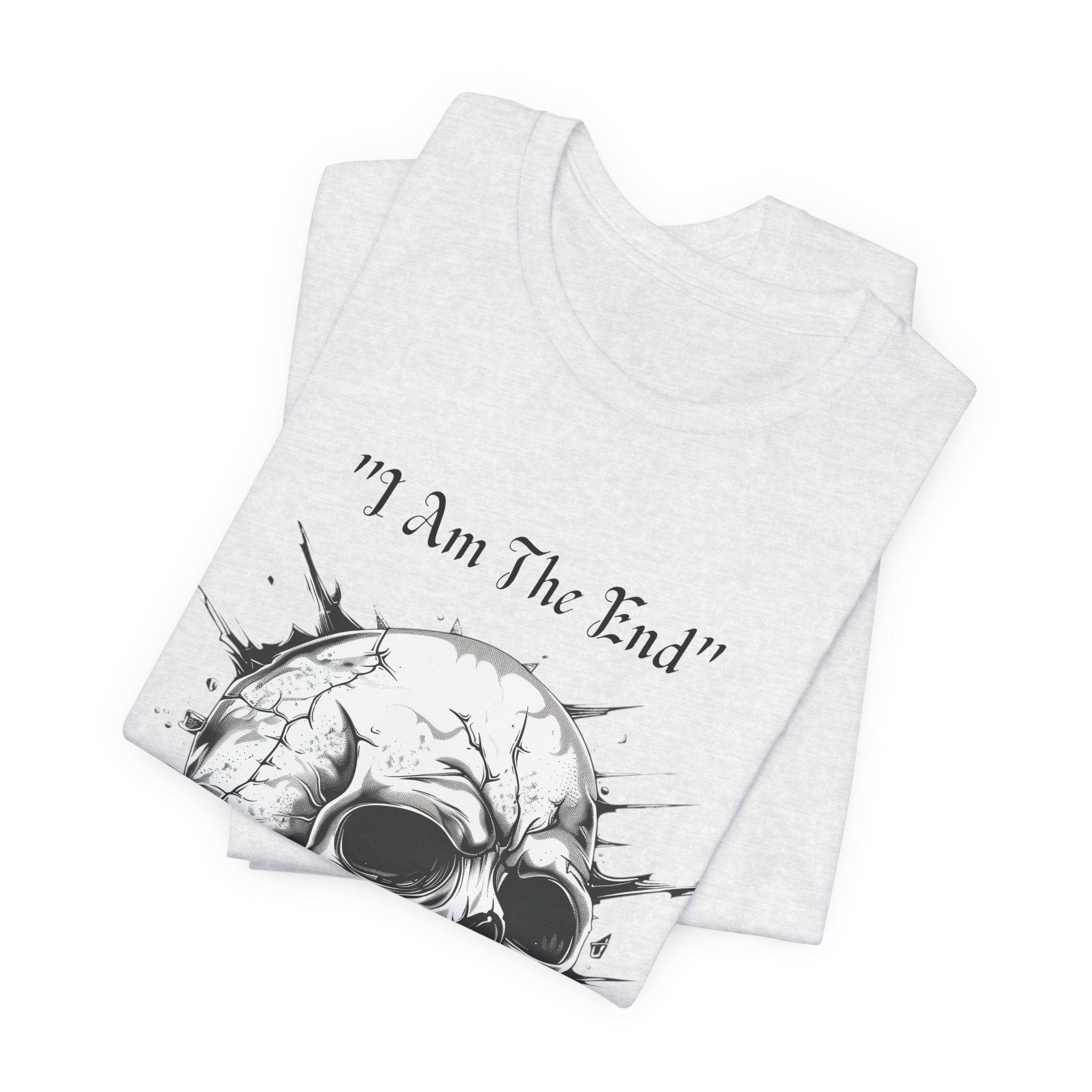 Skull Graphic Tee "I Am The End" - Gothic Rock T-Shirt