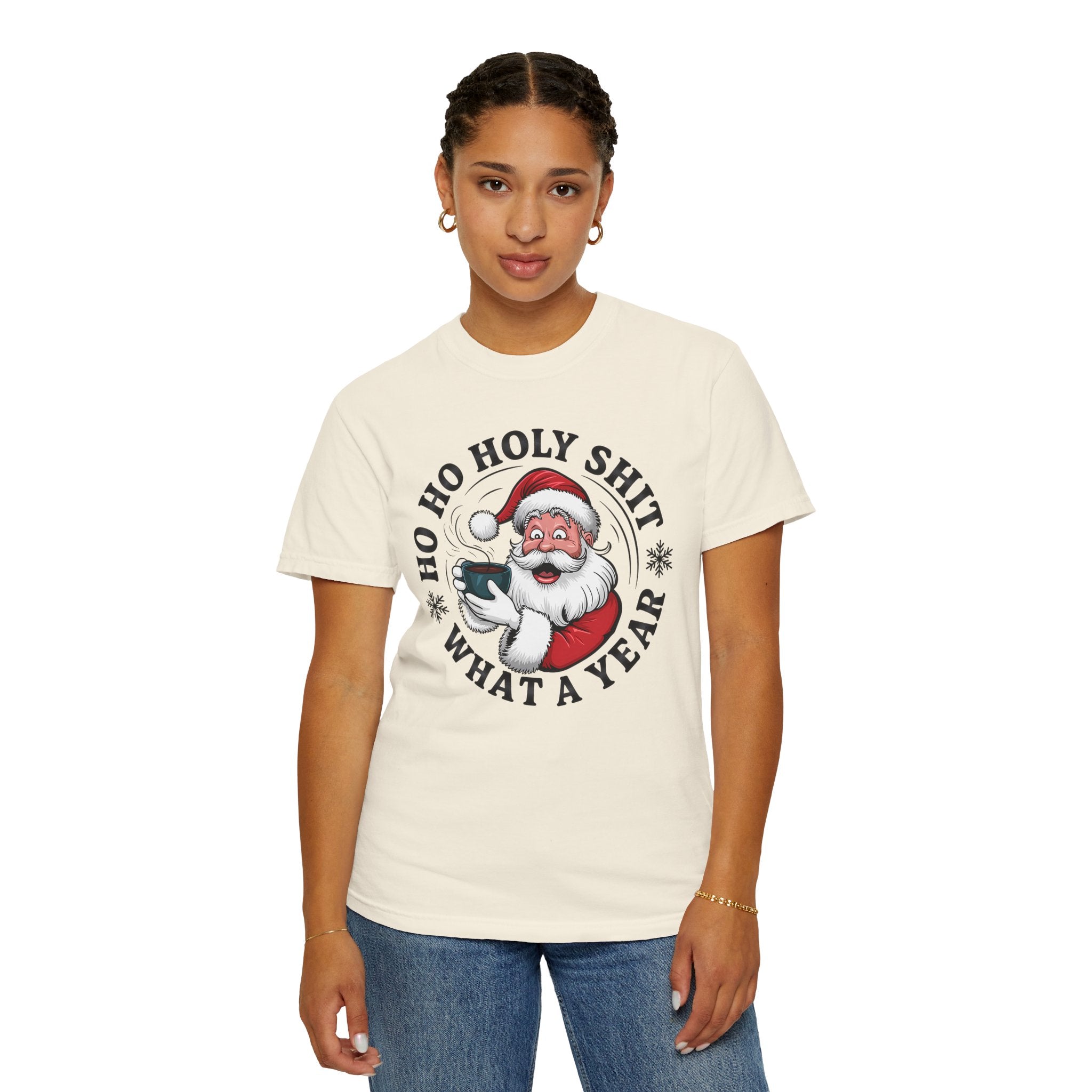 Ho Ho Holy Shit What A Year Christmas T‑Shirt