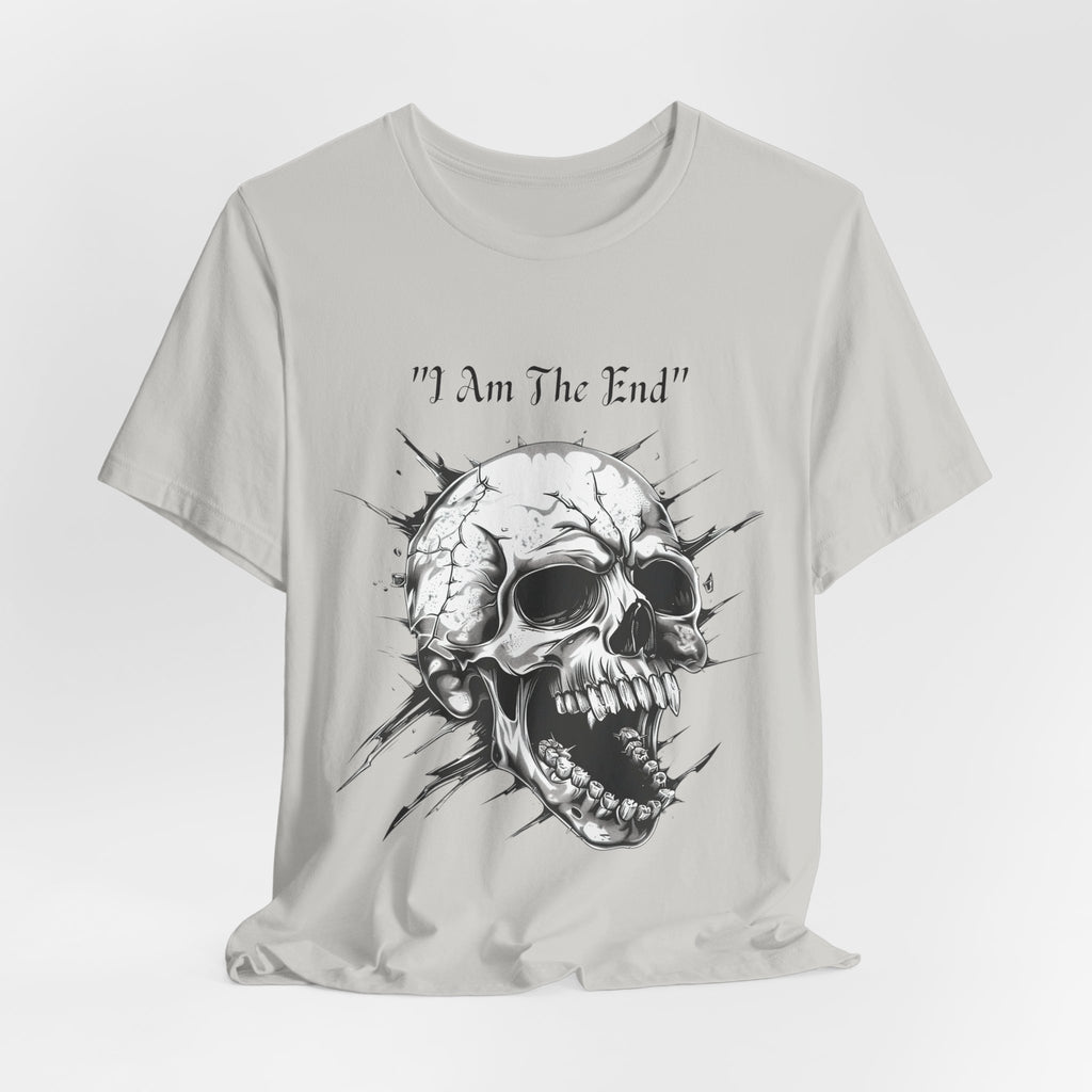 Skull Graphic Tee "I Am The End" - Gothic Rock T-Shirt