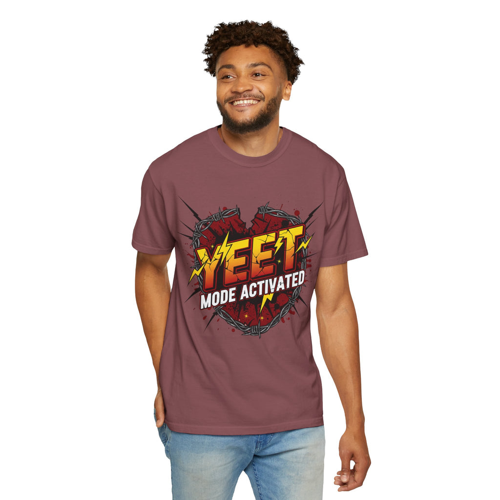 Yeet Mode Activated T-shirt — Funny Graphic Tee for Teens & Gamers