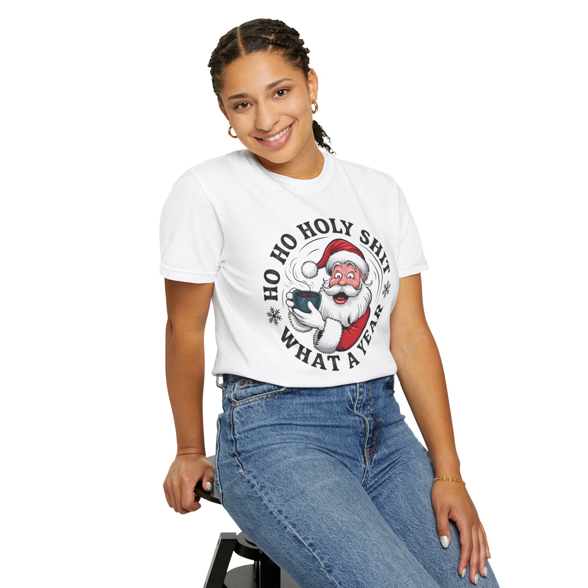 Ho Ho Holy Shit What A Year Christmas T‑Shirt