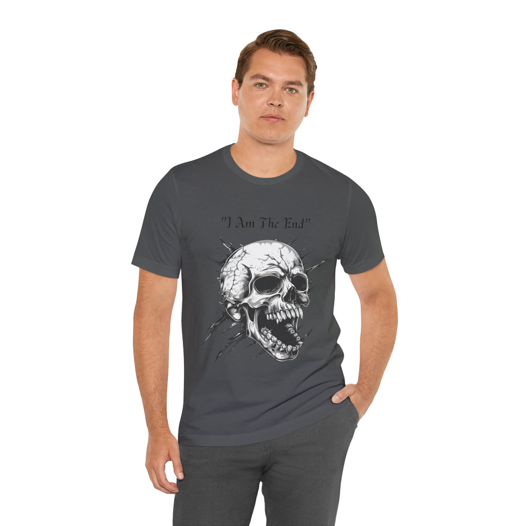 Skull Graphic Tee "I Am The End" - Gothic Rock T-Shirt
