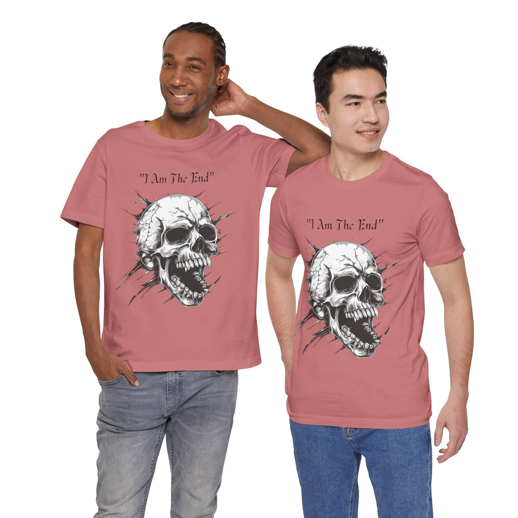Skull Graphic Tee "I Am The End" - Gothic Rock T-Shirt