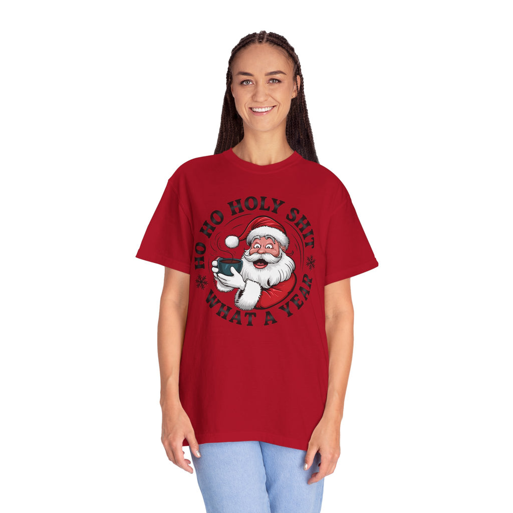 Ho Ho Holy Shit What A Year Christmas T‑Shirt