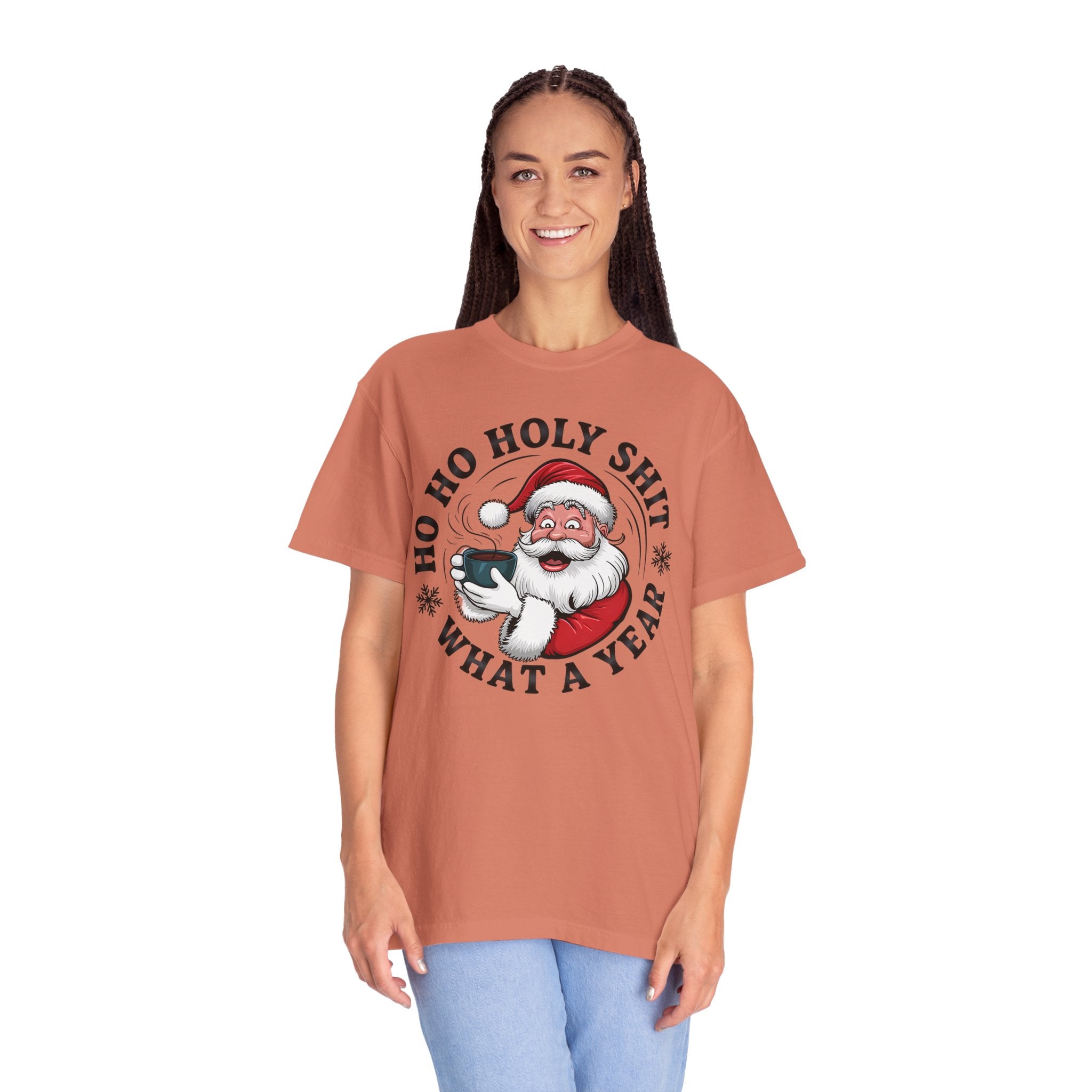 Ho Ho Holy Shit What A Year Christmas T‑Shirt