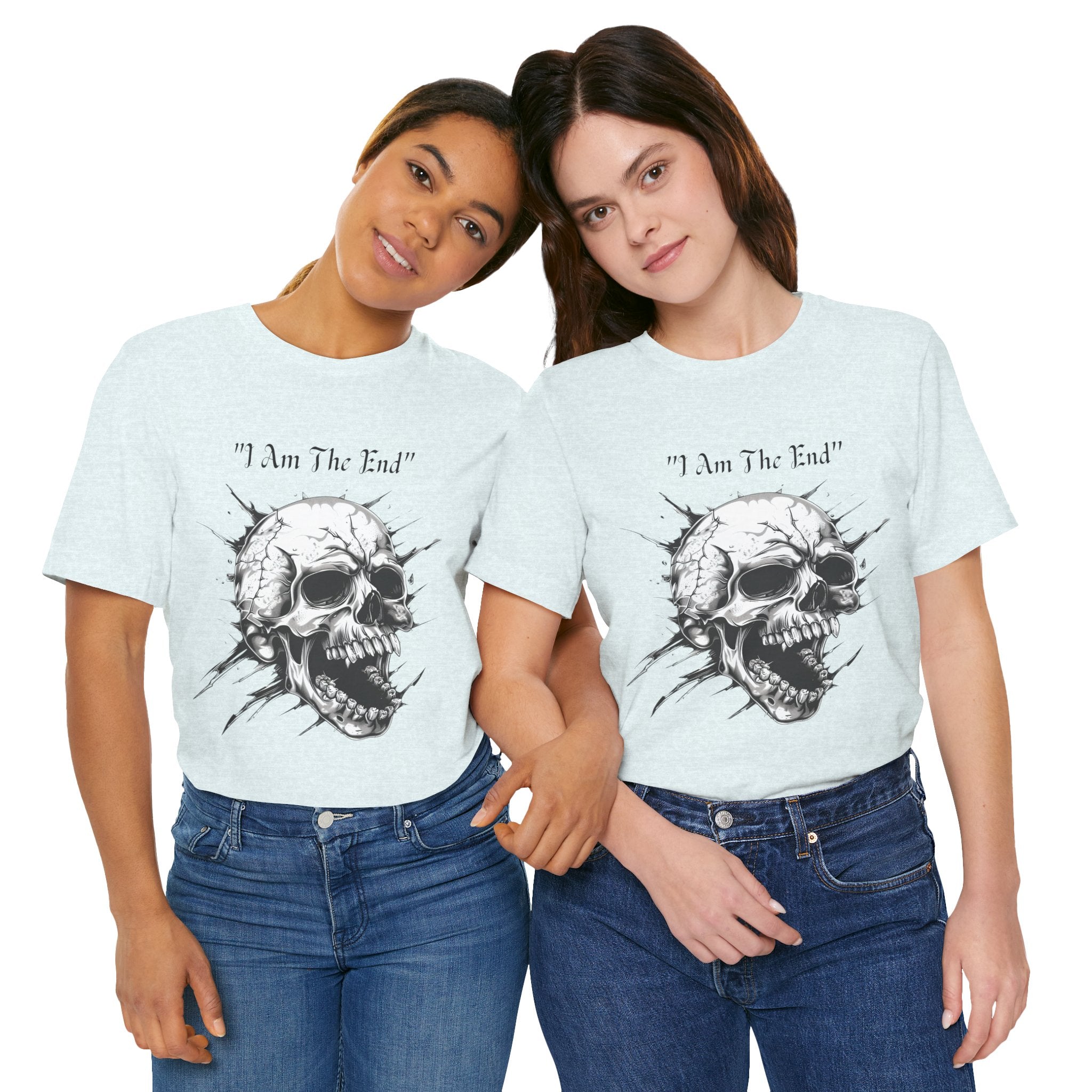 Skull Graphic Tee "I Am The End" - Gothic Rock T-Shirt