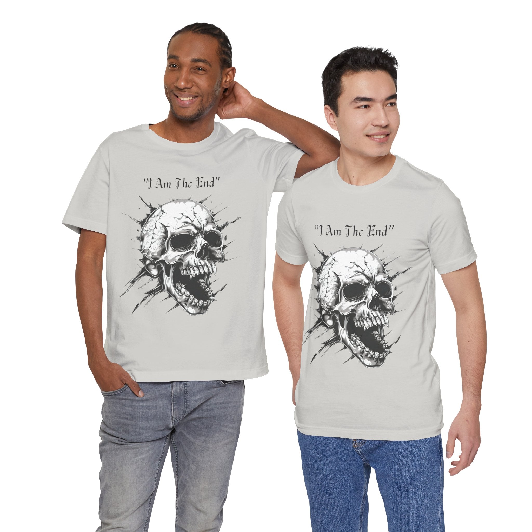 Skull Graphic Tee "I Am The End" - Gothic Rock T-Shirt