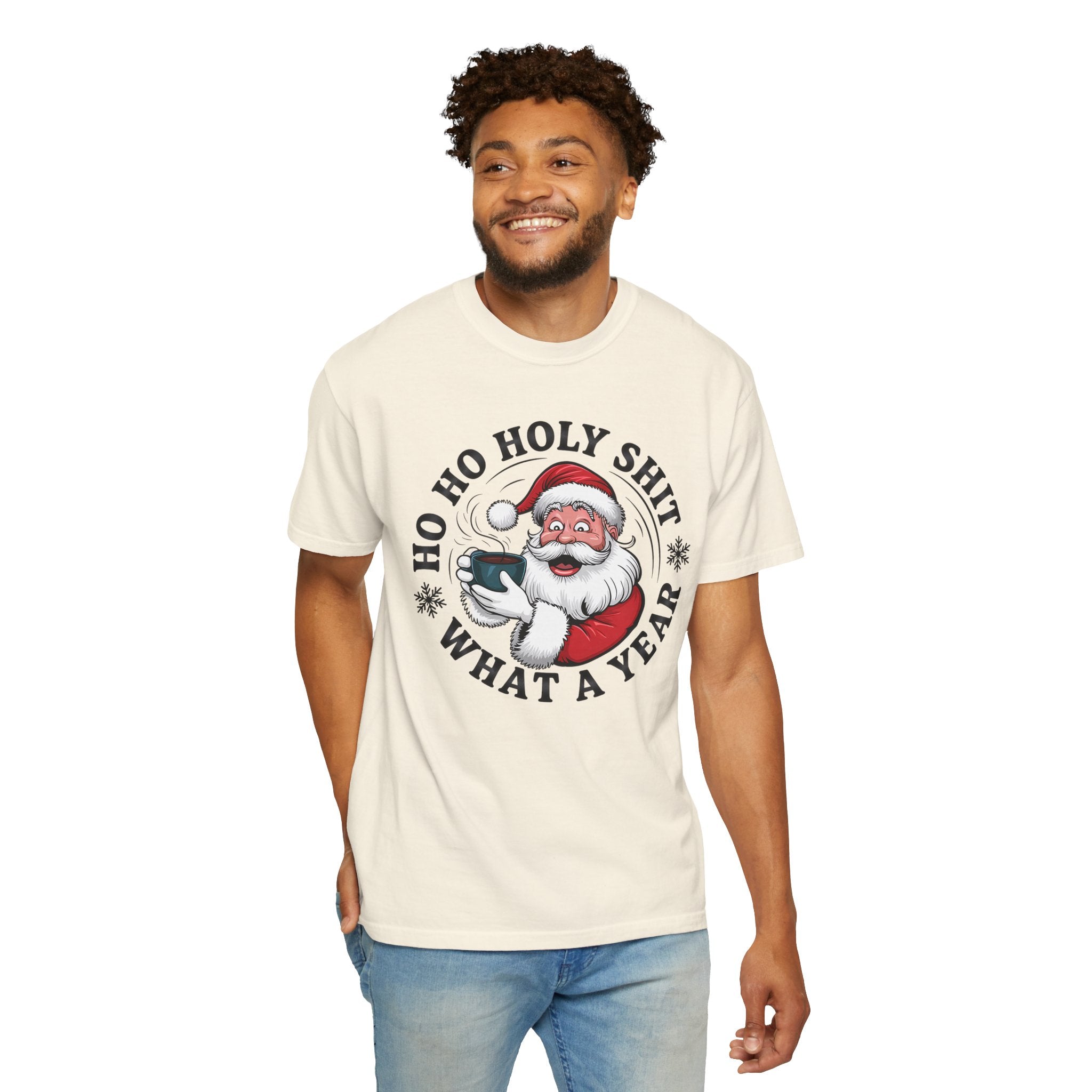 Ho Ho Holy Shit What A Year Christmas T‑Shirt
