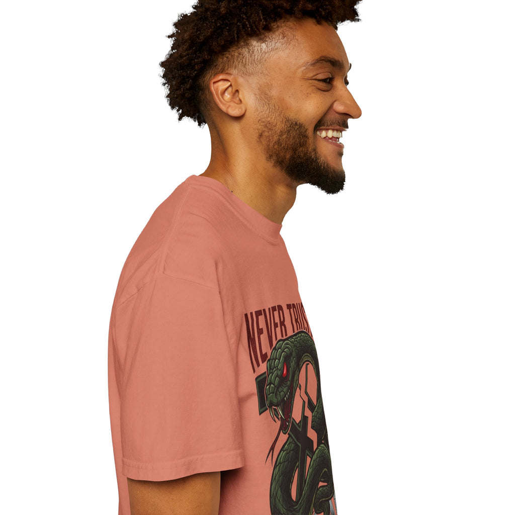 Never Trust a Snake Graphic T-Shirt — Vintage Snake Illustration Tee