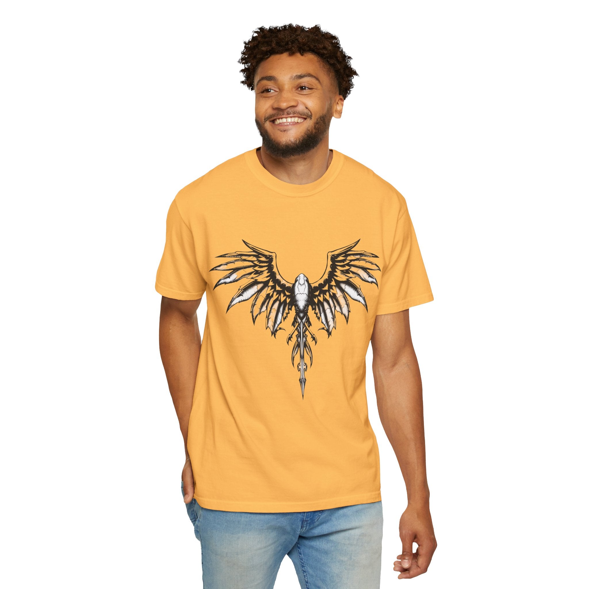 No Mercy Wings T-Shirt — Gothic Angel Graphic Tee