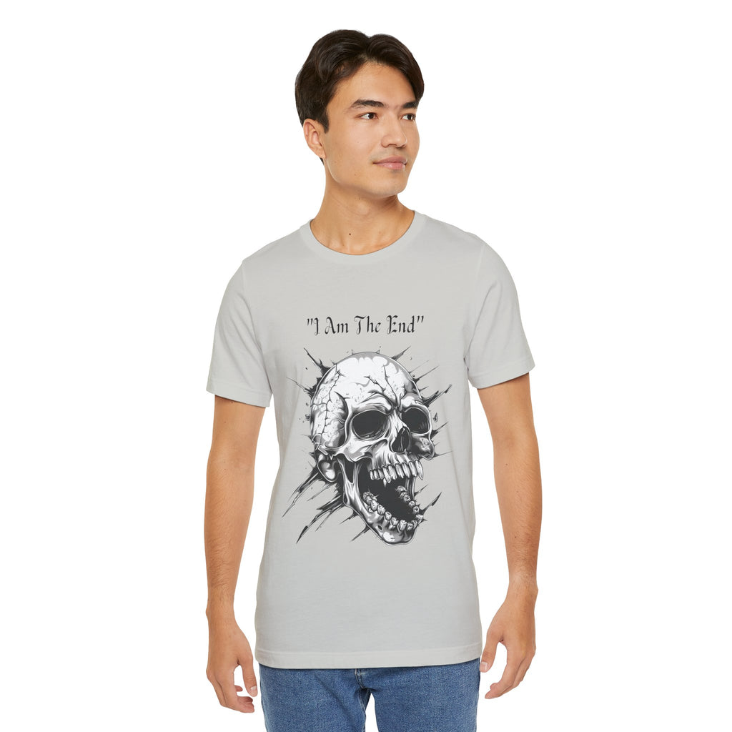 Skull Graphic Tee "I Am The End" - Gothic Rock T-Shirt