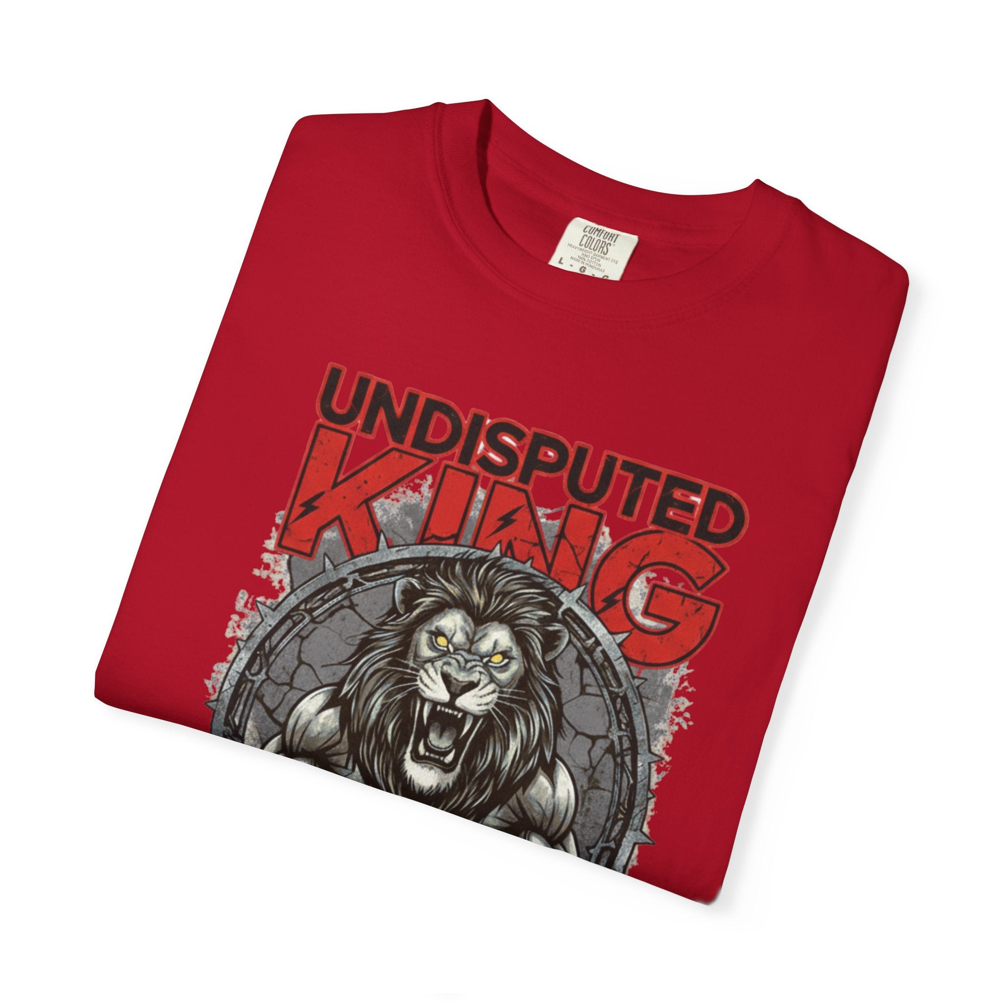 Undisputed King Lion T‑Shirt — Wrestling Champion Graphic Tee