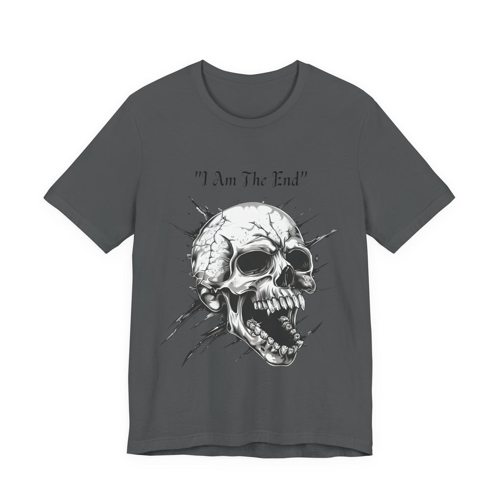 Skull Graphic Tee "I Am The End" - Gothic Rock T-Shirt