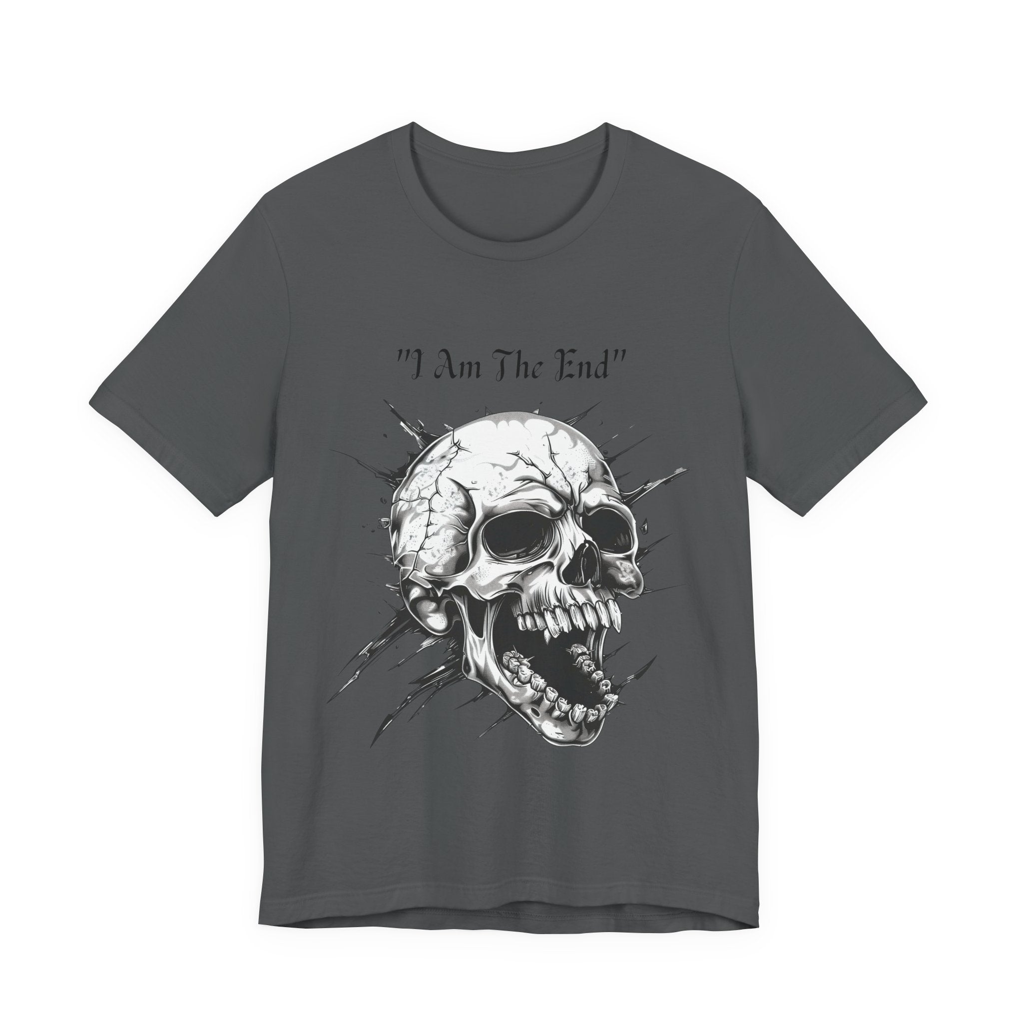 Skull Graphic Tee "I Am The End" - Gothic Rock T-Shirt
